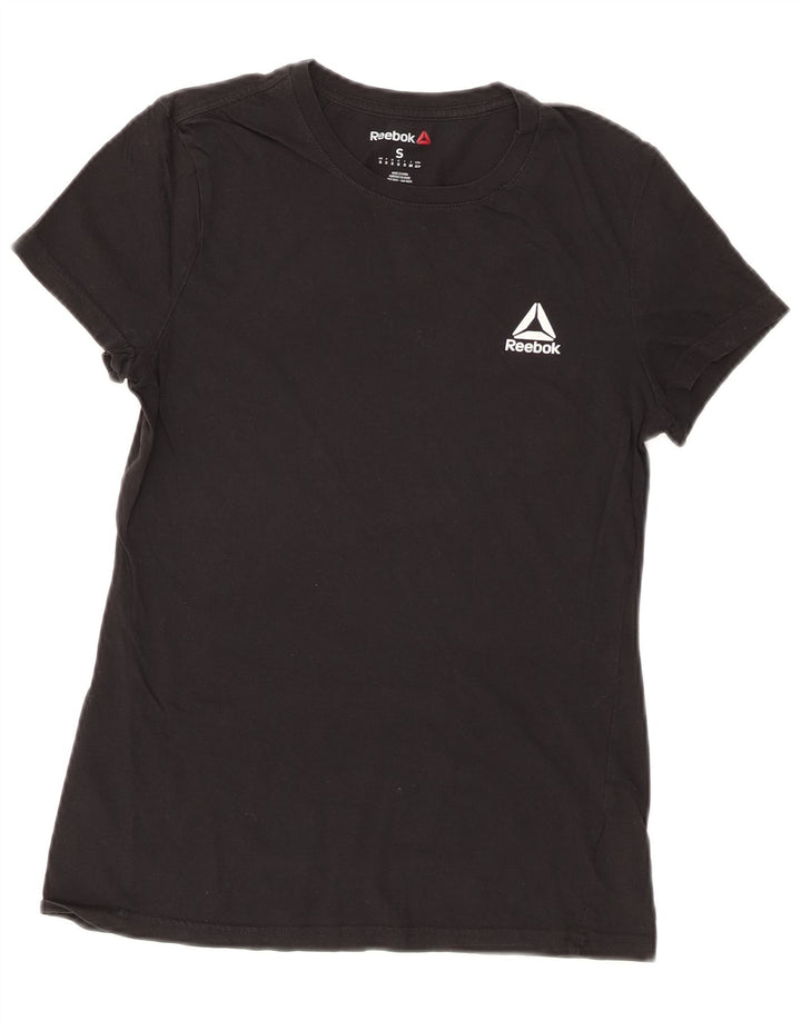 Tricou Reebok pentru femei Top UK 8 Small Black Bumbac