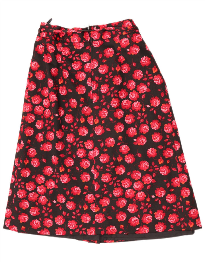 Fustă A-Line pentru Damă Vintage W28 Roșu Mediu Floral