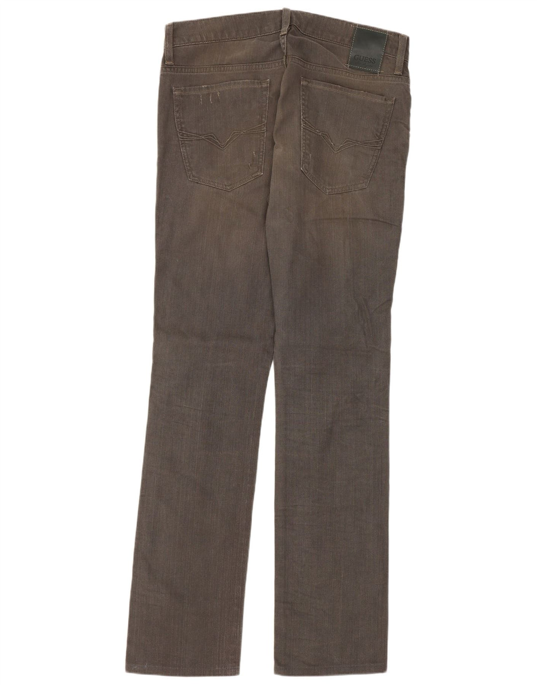 Guess Blugi Distressed drepte pentru bărbați W32 L32 bumbac gri