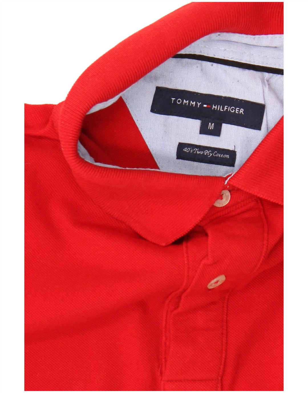 Tricou polo Tommy Hilfiger pentru bărbați, bumbac roșu mediu