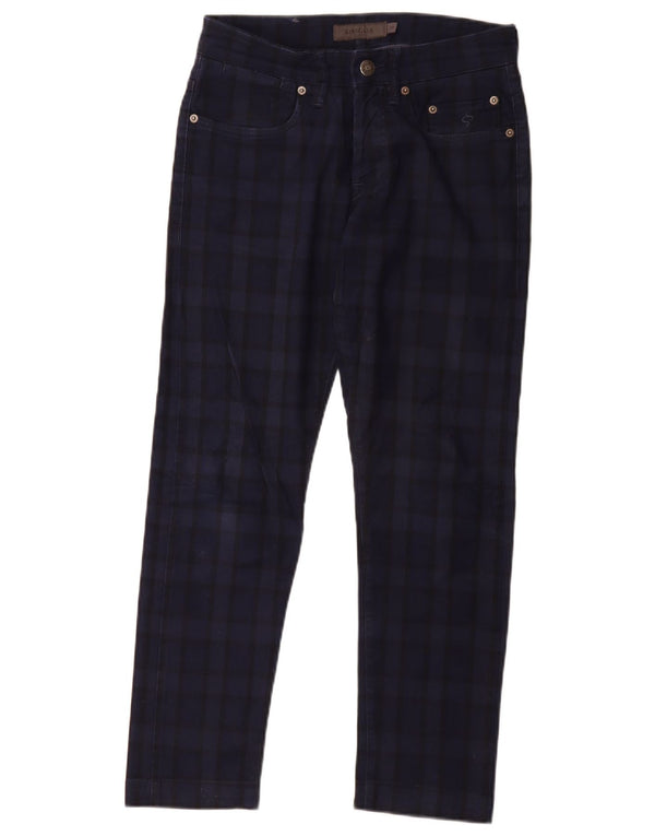 SIVIGLIA Blugi Drepți De Damă L30 L27 Bumbac Bleumarin Check