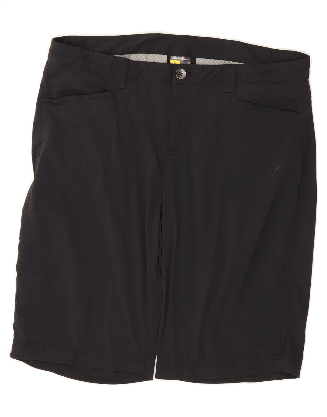 EDDIE BAUER Womens Casual Shorts US 12 Large W34  Black Polyester Vintage Eddie Bauer and Second-Hand Eddie Bauer from Messina Hembry 