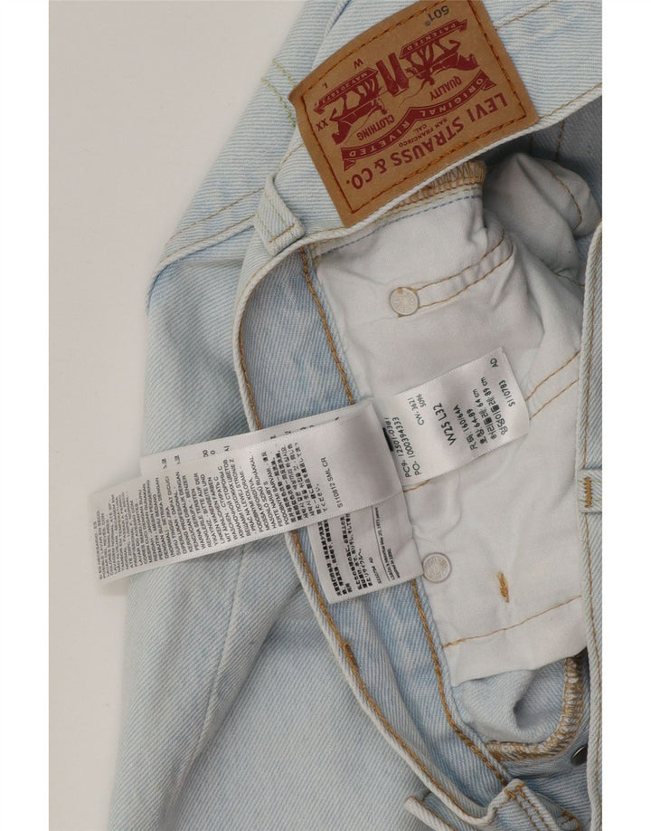 Blugi drepti pentru femei Levi's 501 W25 L32 Bumbac albastru