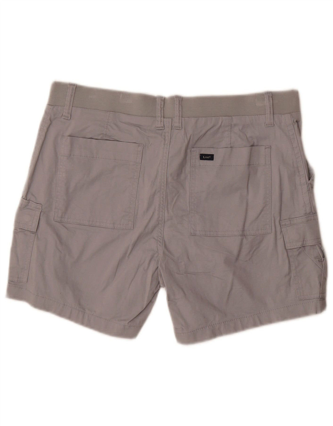Pantaloni scurti cargo cu talie medie Lee pentru femei US 12 Large W34 Gri