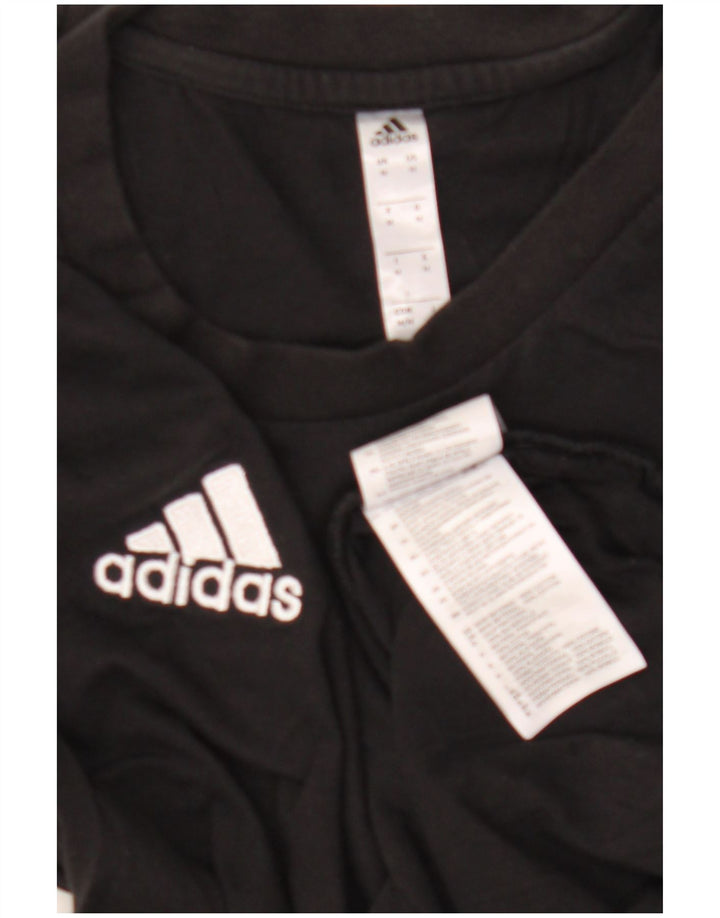Tricou Bărbați Adidas Top Mediu Negru Bumbac