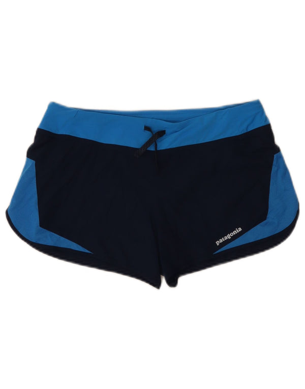 Pantaloni scurti sport Patagonia pentru femei UK 6 XS bleumarin poliester color bloc
