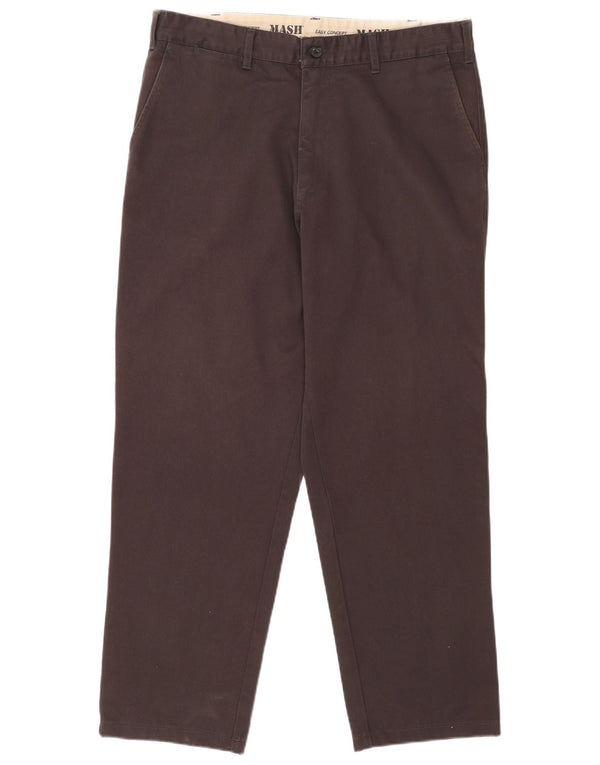 Pantaloni chino drepti pentru bărbați Mash IT 54 2XL W36 L29 bumbac gri