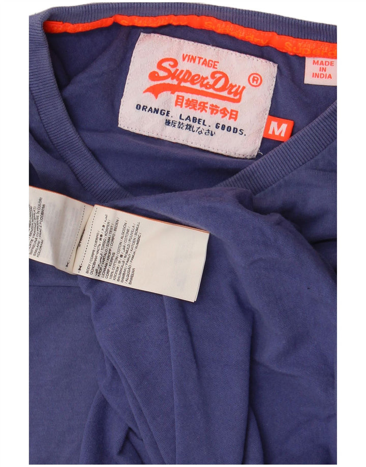 SUPERDRY Tricou Bărbați Top Medium Blue Bumbac