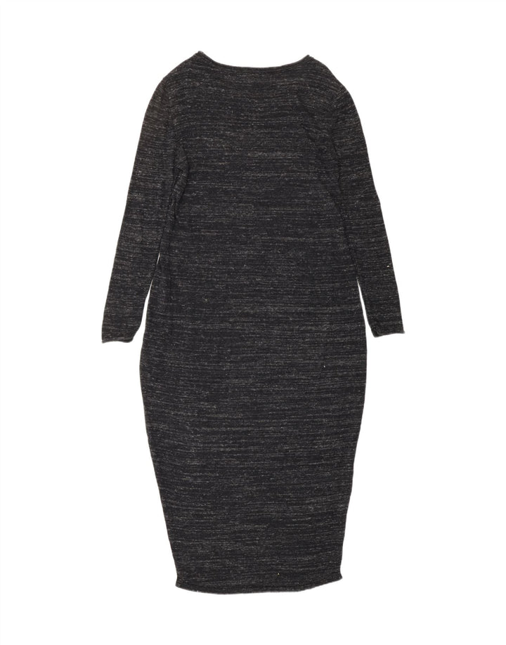 ZARA Womens Jumper Dress UK 12 Medium Grey Flecked Viscose Vintage Zara and Second-Hand Zara from Messina Hembry 