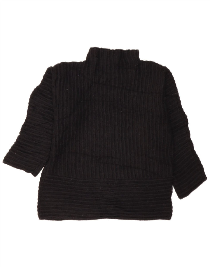DKNY Pulover oversized cu gât țestoasă pentru femei UK 10 Small Black