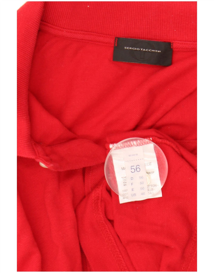 Tricou polo Sergio Tacchini pentru bărbați IT 56 2XL Bumbac roșu