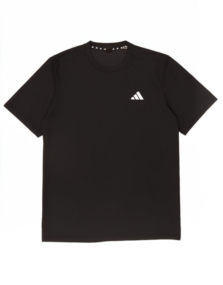 Tricou pentru bărbați Adidas Top Mediu Negru Poliester Sport