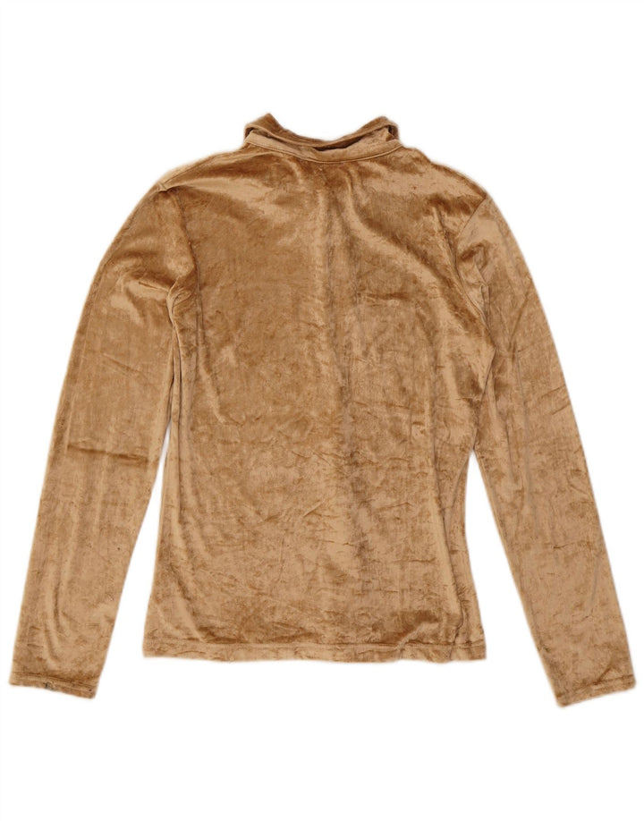Bluză cămașă din velur pentru femei SQUAW UK 12 Medium Bej Acrilic
