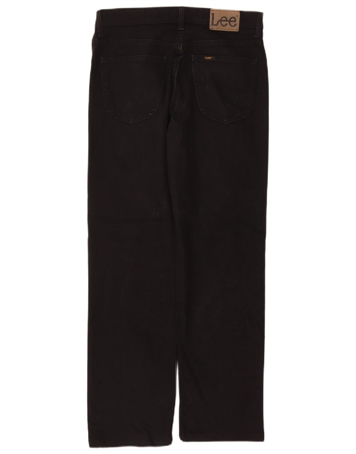 Blugi Lee Brooklyn Straight pentru bărbați W34 L30, bumbac negru