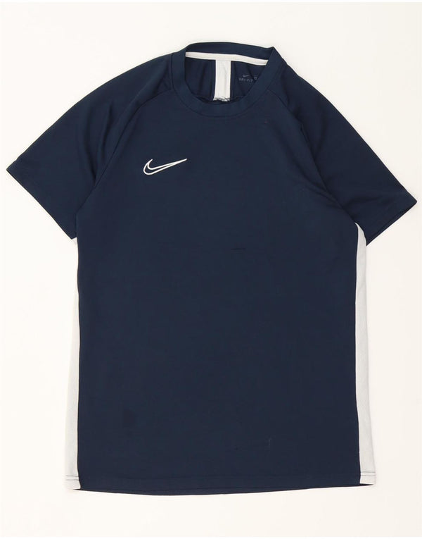 Tricou pentru bărbați Nike Dri Fit Top mare, albastru bleumarin, color block