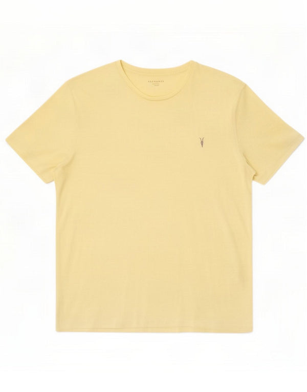 T-shirt pentru bărbați All Saints Top 2XL galben bumbac