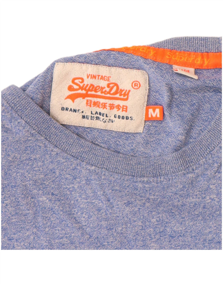 Tricou Superdry pentru bărbați Top Medium Blue Pete Bumbac