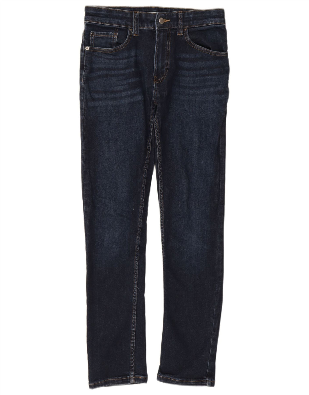 CALVIN KLEIN Womens Slim Jeans W28 L29 Navy Blue Polyester