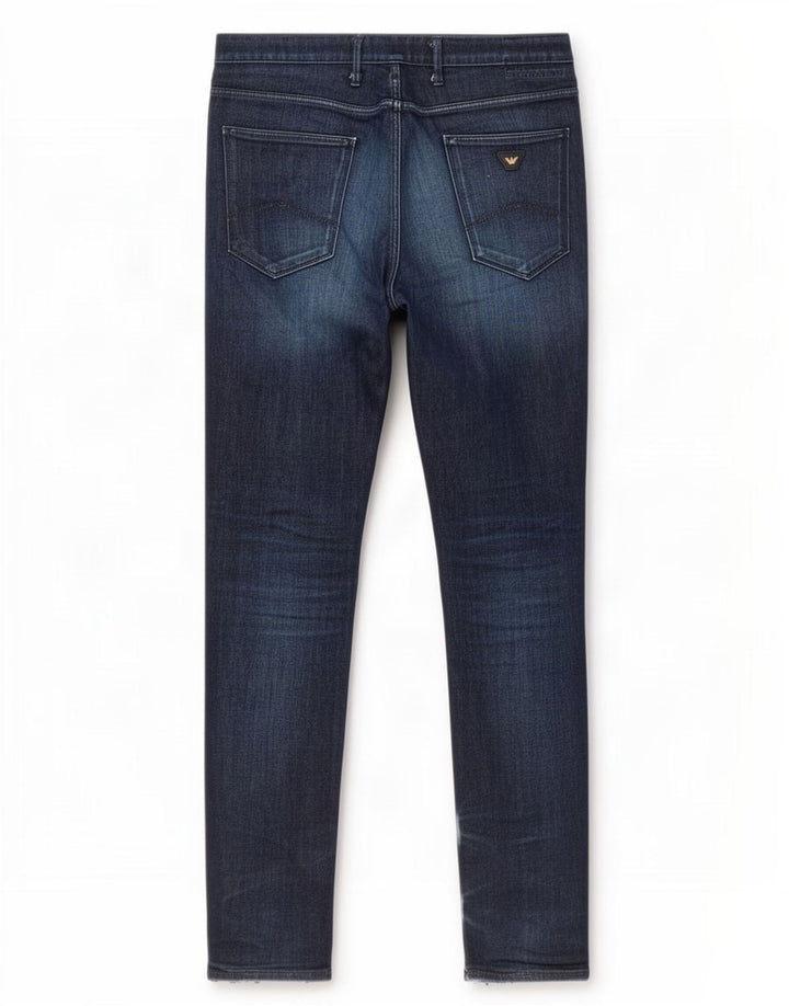 Blugi slim pentru bărbați Armani W38 L34 Bumbac bleumarin