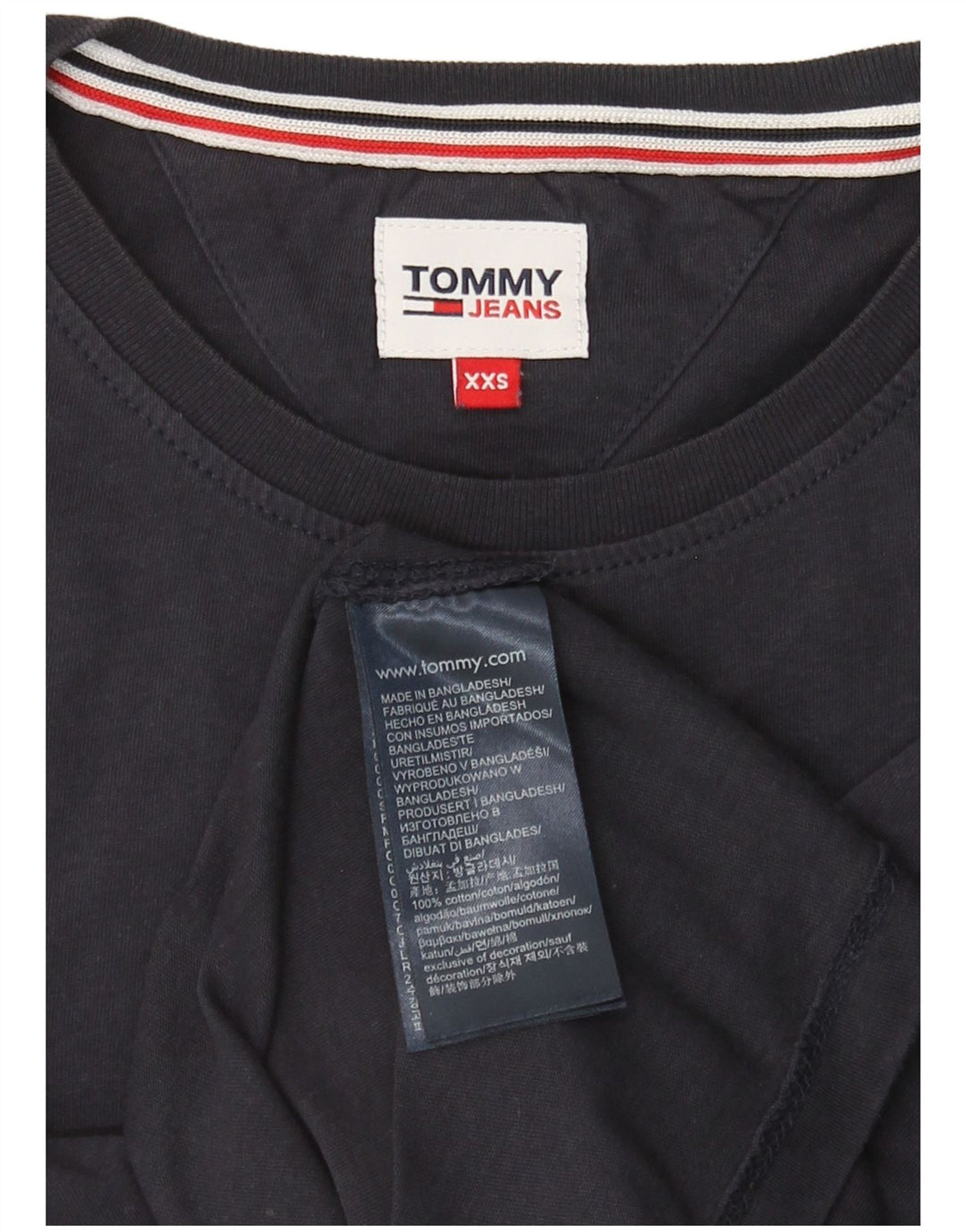 TOMMY HILFIGER Tricou pentru femei Top UK 2 2XS Bumbac bleumarin
