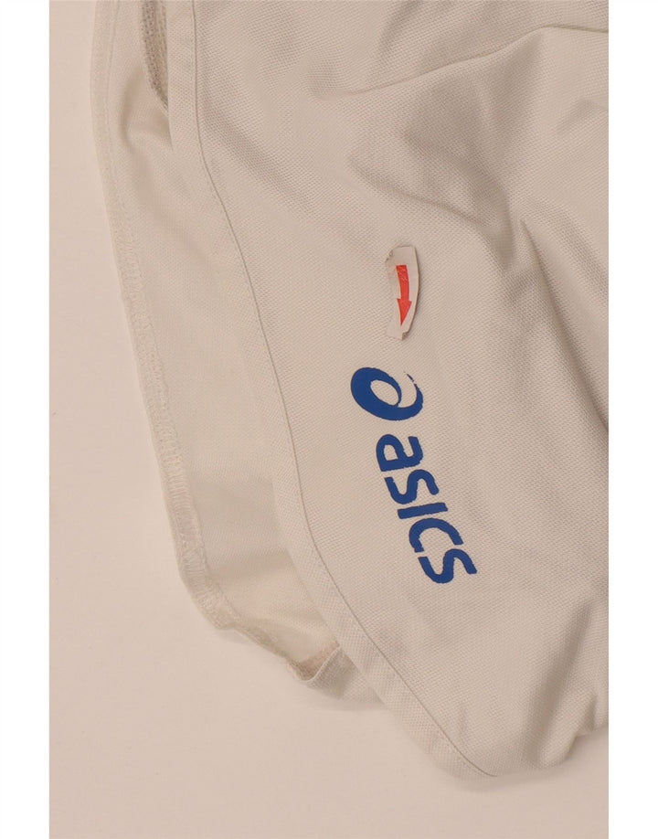 Pantaloni scurti sport Asics pentru femei UK 18 XL din poliester alb