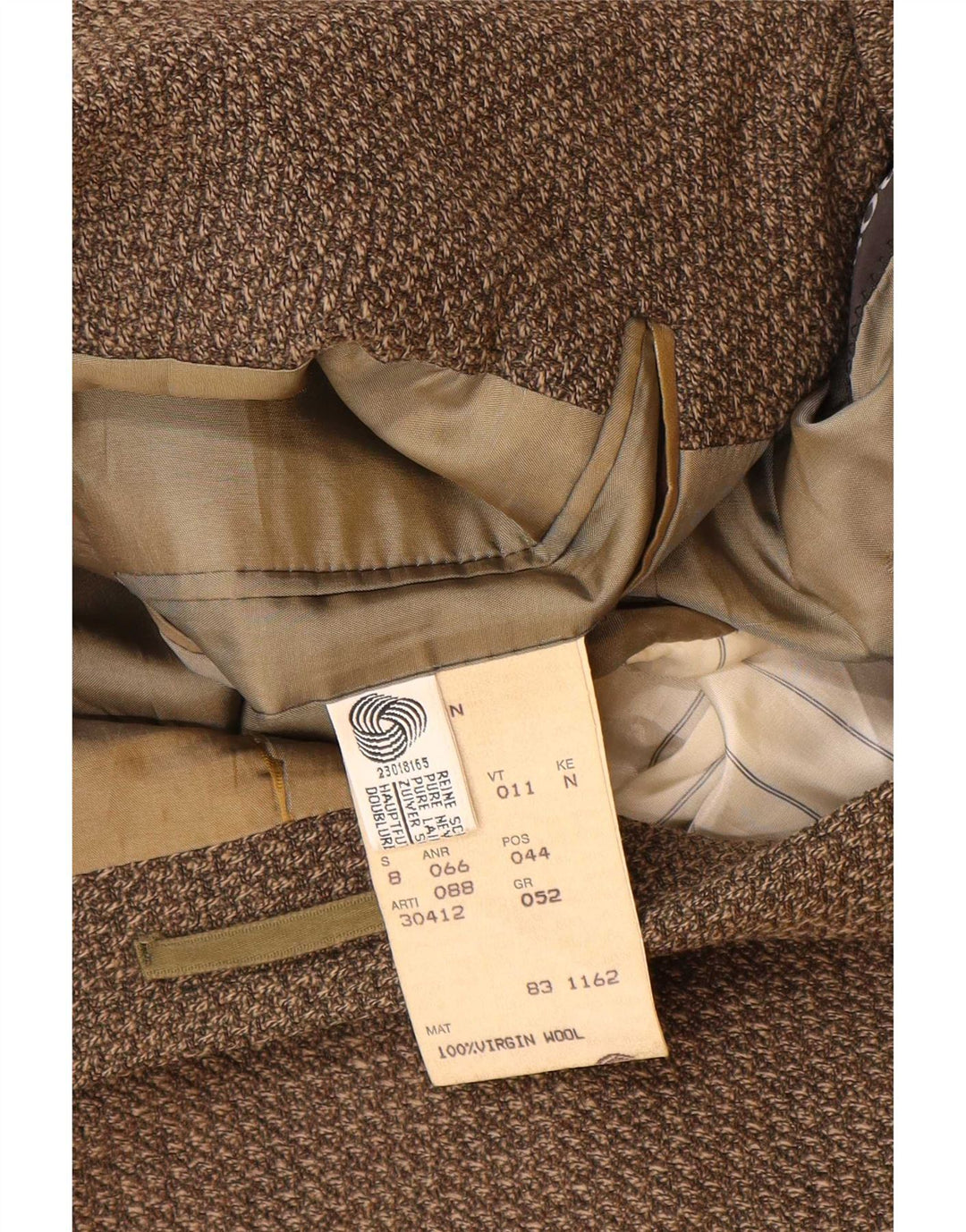 Blazer pentru bărbați Hugo Boss cu 3 nasturi EU 52 XL Lână virgină maro
