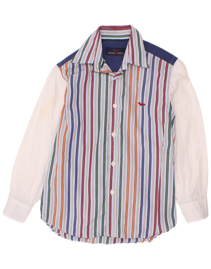 Cămașă Harmont & Blaine pentru băieți 10-11 ani, bumbac cu dungi multicolore medii