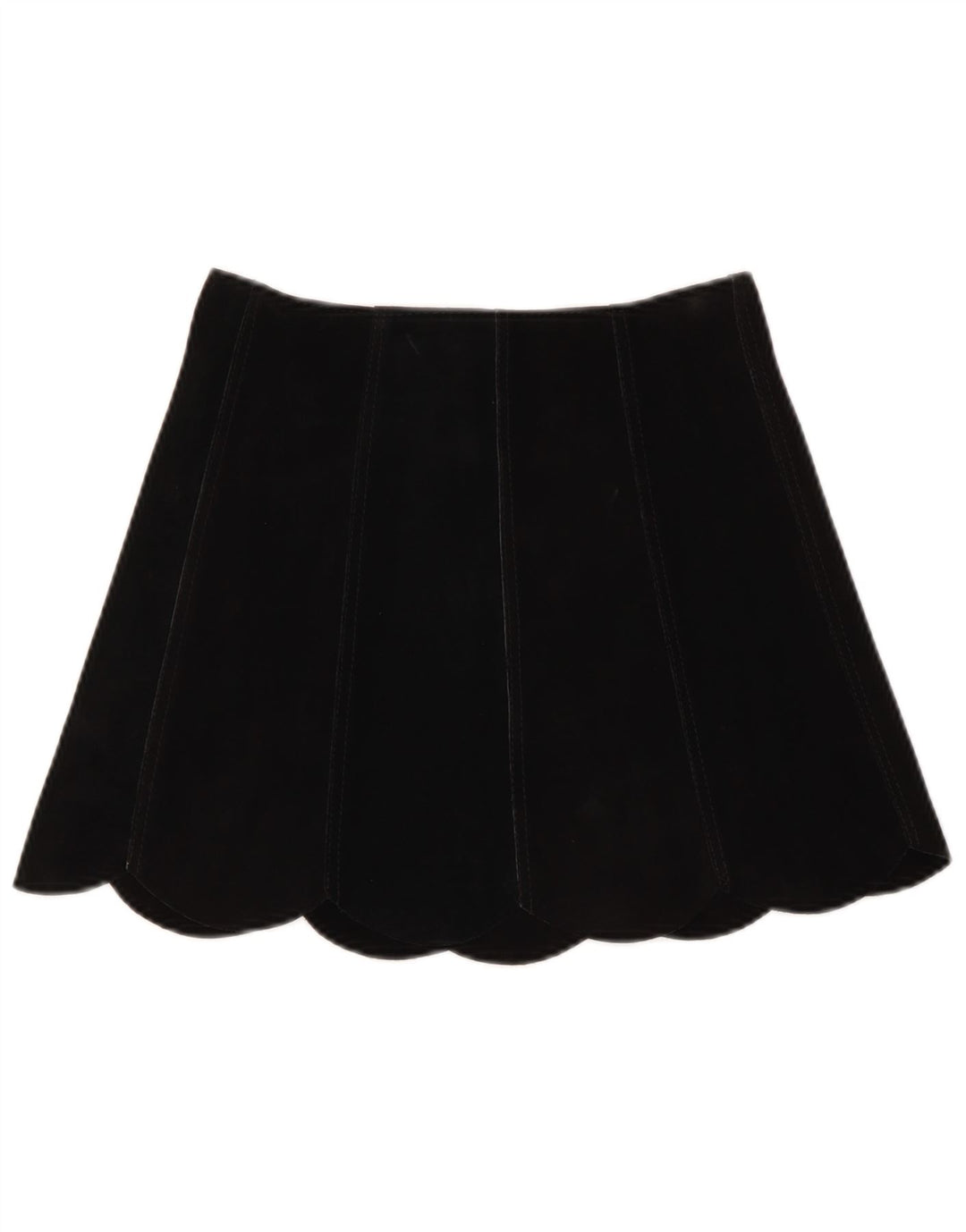 Fusta mini de piele intoarsa pentru femei VINTAGE W26 Small Black