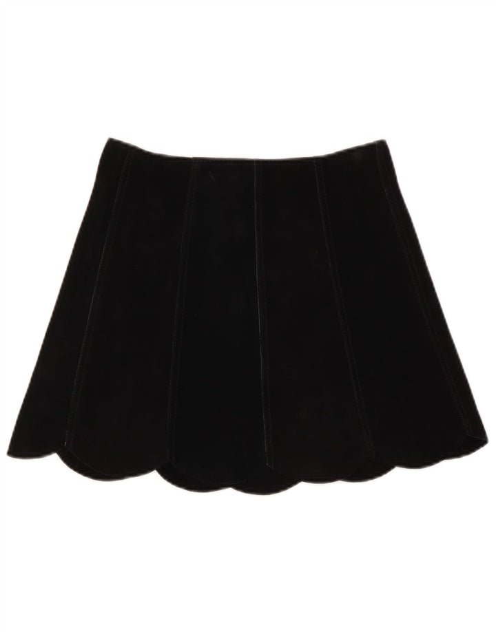 Fusta mini de piele intoarsa pentru femei VINTAGE W26 Small Black