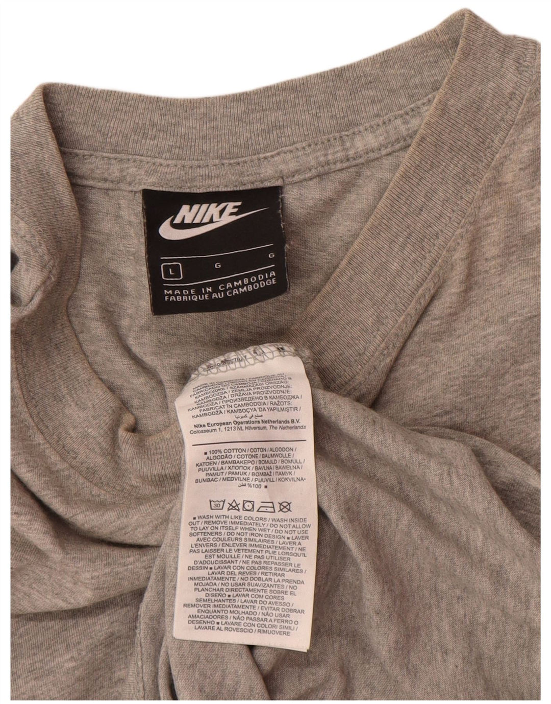 Tricou pentru bărbați Nike Top mare, gri bumbac