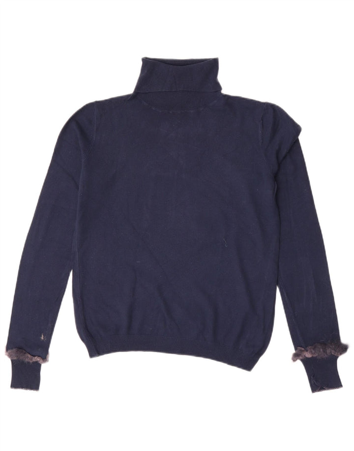 Liu Jo Pulover cu gât rulat pentru femei UK 12 Medium Bleumarin
