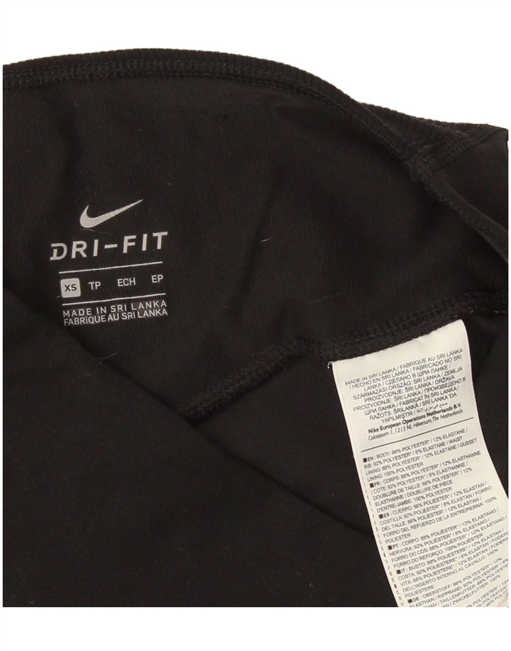 Leggings Nike Dri Fit Graphic pentru femei UK 6 XS Poliester negru