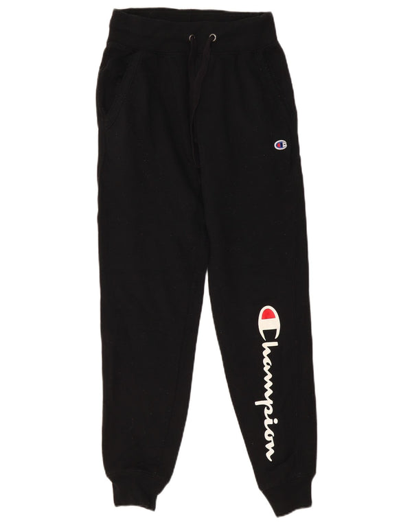 Pantaloni de trening cu grafic pentru femei Champion Pantaloni de jogging UK 6 XS Poliester negru