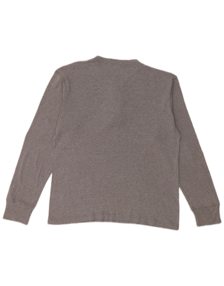 Top pentru bărbați Levi's cu mânecă lungă, mare, gri din bumbac