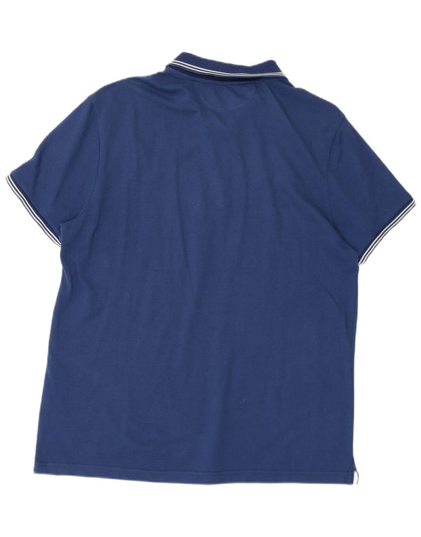 Tricou polo pentru bărbați CHAMPION Easy Fit XL Albastru