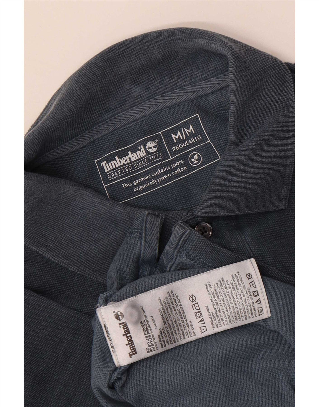 Cămașă polo Timberland pentru bărbați, cu formă regulată, din bumbac, albastru bleumarin mediu