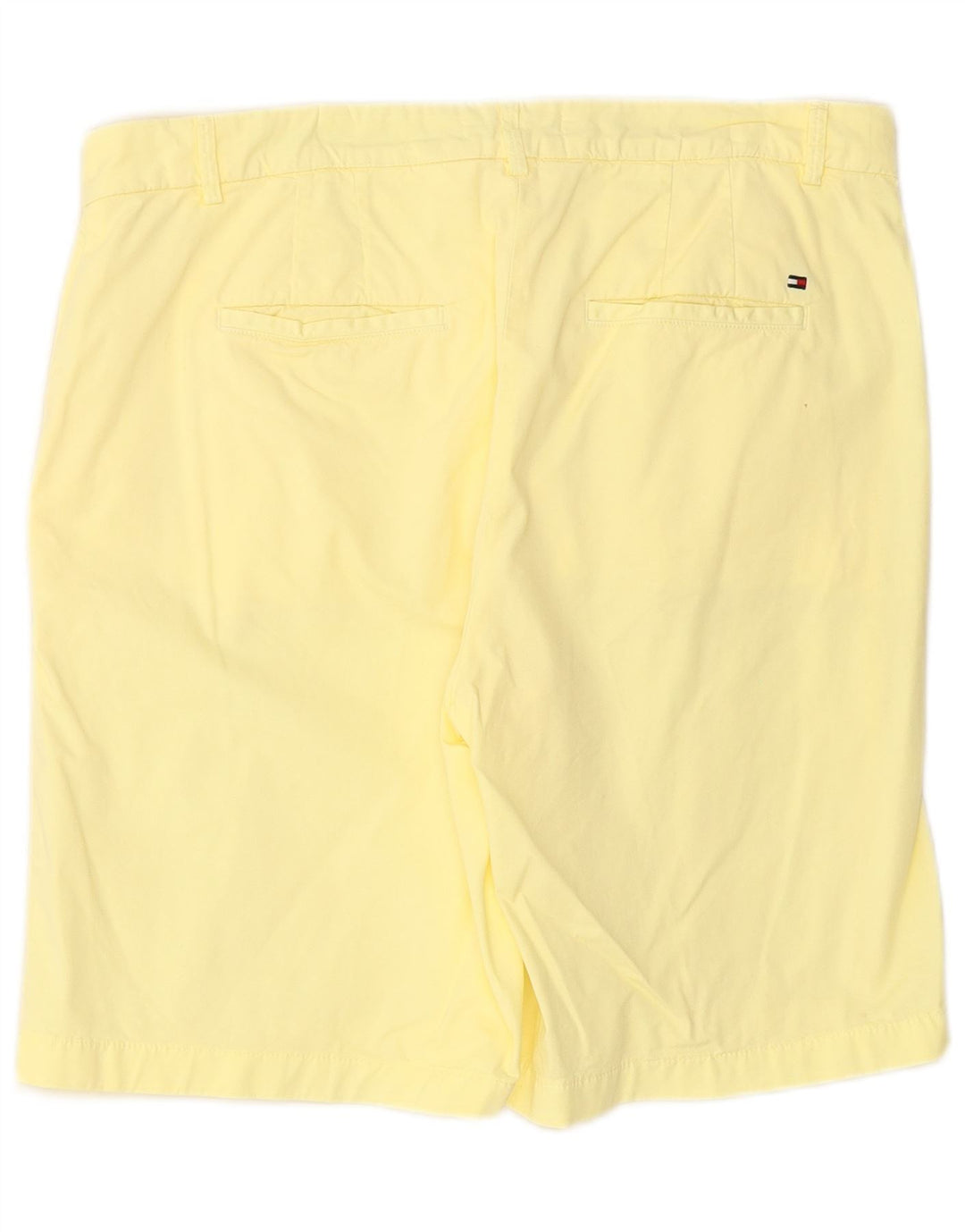 TOMMY HILFIGER Pantaloni scurti chino pentru femei UK 14 Large W34 Yellow