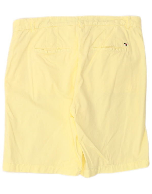 TOMMY HILFIGER Pantaloni scurti chino pentru femei UK 14 Large W34 Yellow