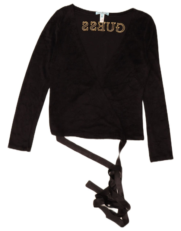 GUESS BY MARCIANO Top cardigan cu grafic pentru femei IT 42 Medium Black