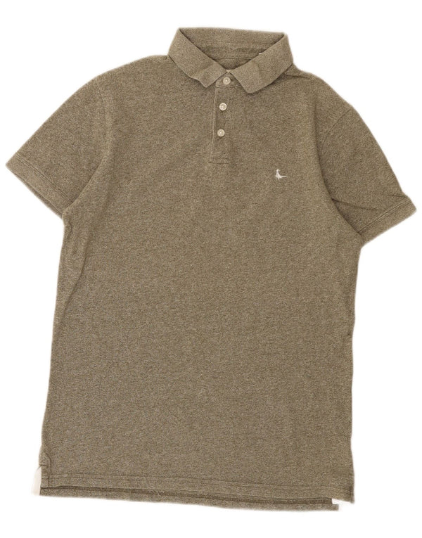 Cămașă polo Jack Wills pentru bărbați XS Kaki Bumbac cu pete