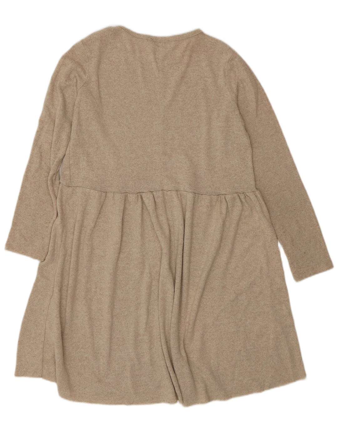 Rochie Pulover pentru Damă Zara UK 10 Mic Bej Poliester