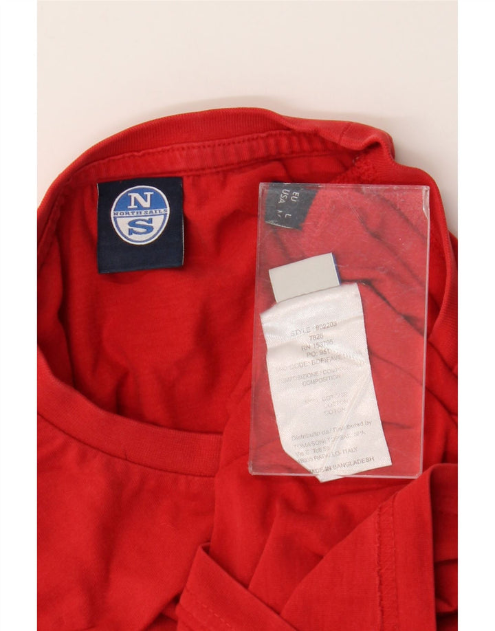 Tricou North Sails pentru bărbați Top Medium Red Bumbac
