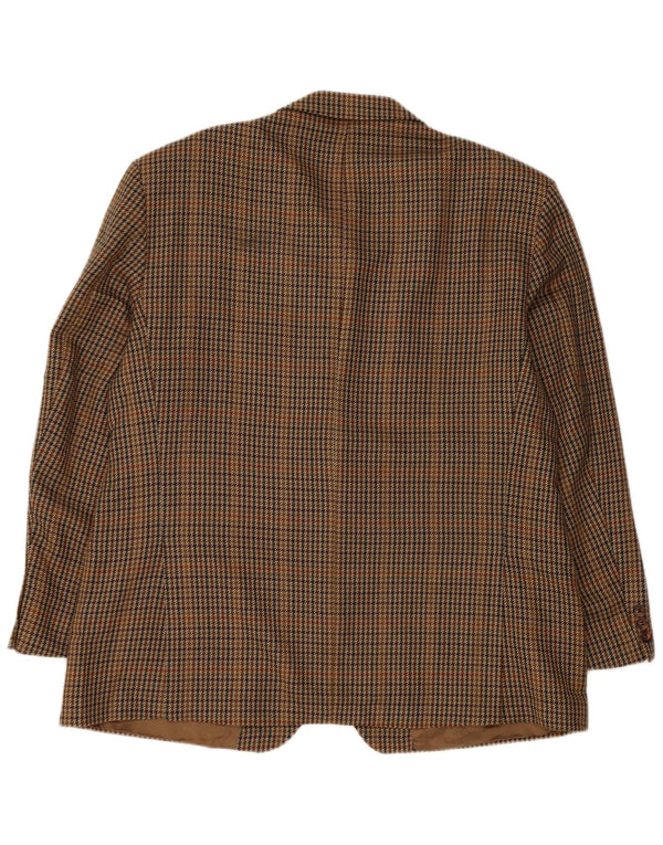 Marks & Spencer jachetă pentru bărbați cu 2 nasturi, UK 44 2XL, maro, picioare de găină