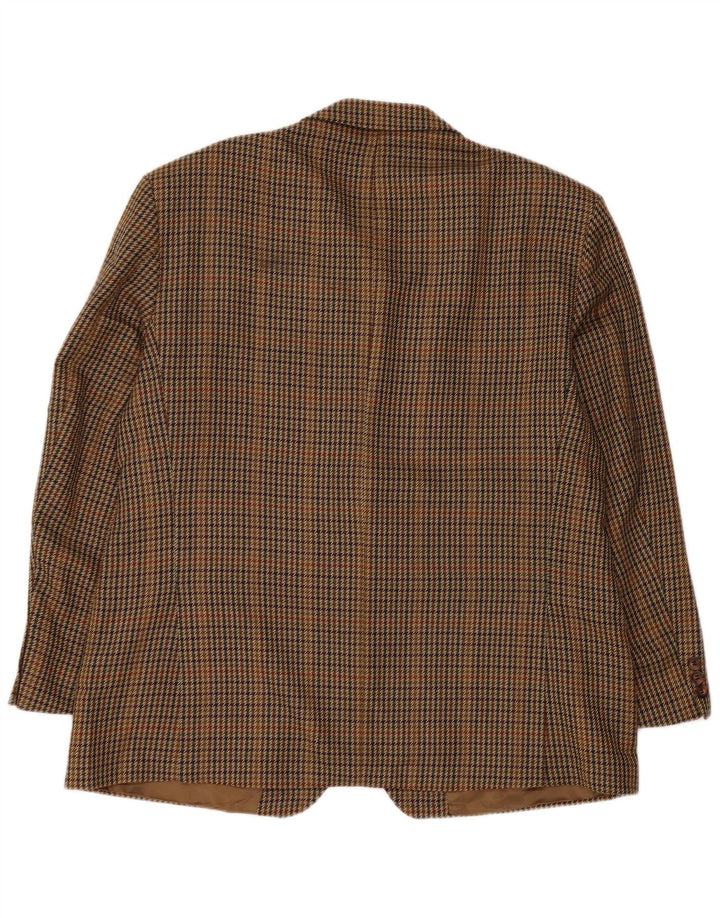 Marks & Spencer jachetă pentru bărbați cu 2 nasturi, UK 44 2XL, maro, picioare de găină