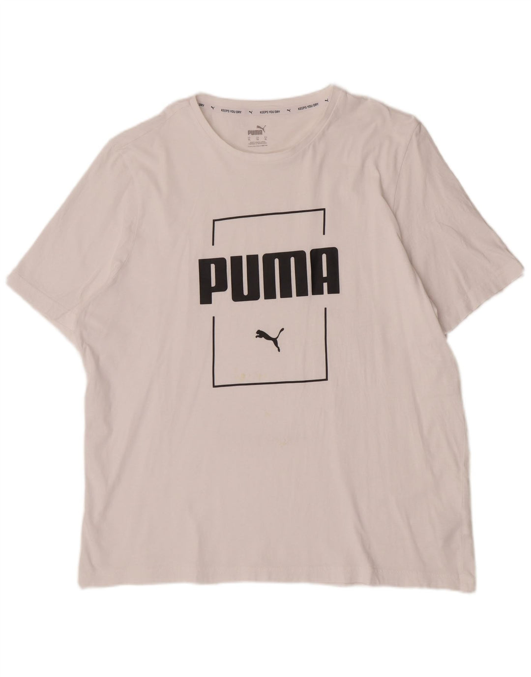 Tricou grafic Puma pentru bărbați Top XL Bumbac alb