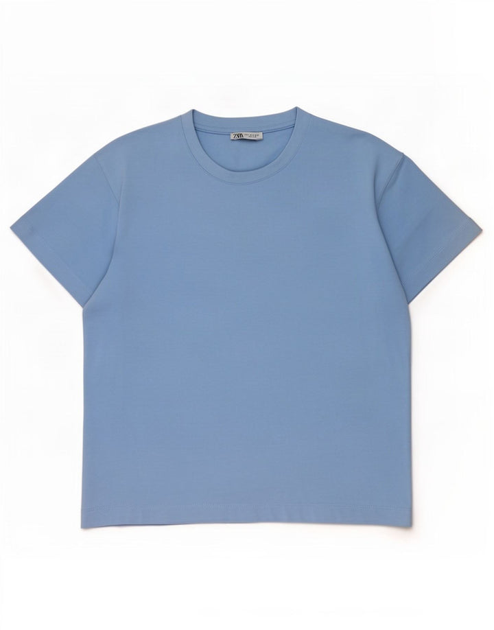 Tricou pentru bărbați Zara Top Mic Albastru Bumbac
