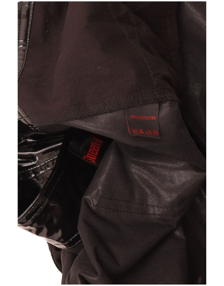 QUEEN OF DARKNESS Fusta Maxi A-Line pentru femei Mic W28 Black Gothic