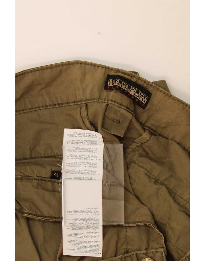 Pantaloni scurți cargo Napapijri pentru bărbați W36, bumbac kaki mare