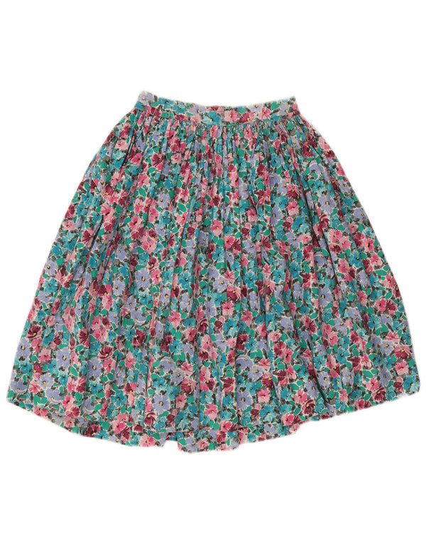 Fusta evazată pentru femei Vintage W30 Medium Multicolor Floral