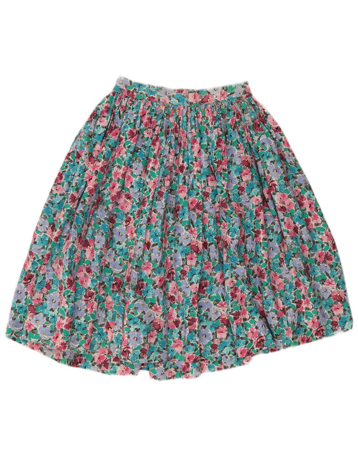 Fusta evazată pentru femei Vintage W30 Medium Multicolor Floral